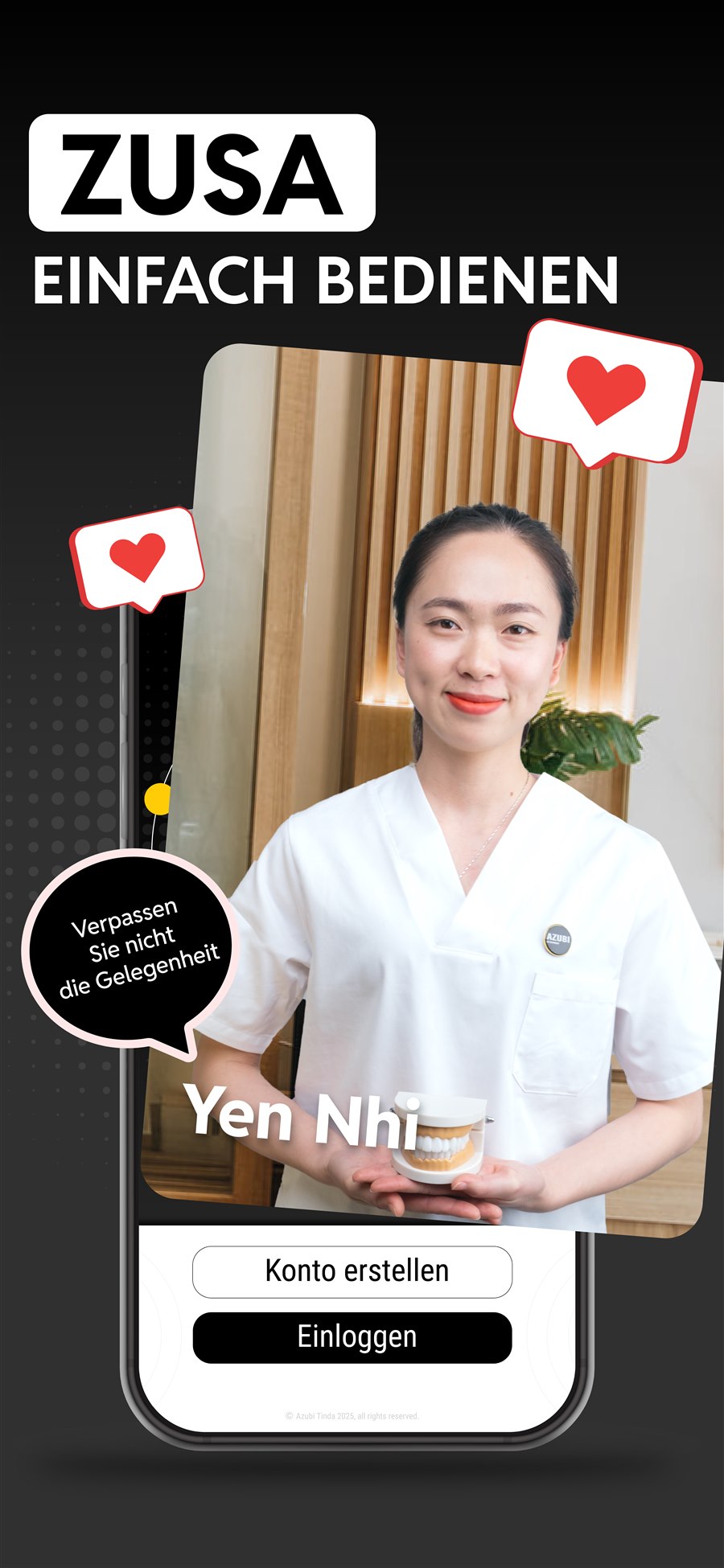 Hình quảng bá chính thức của ứng dụng ZUSA